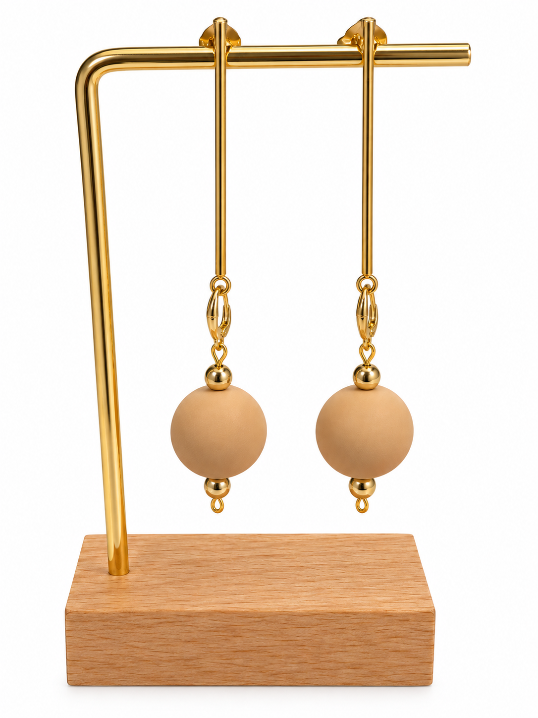 The Beige Drop Earrings