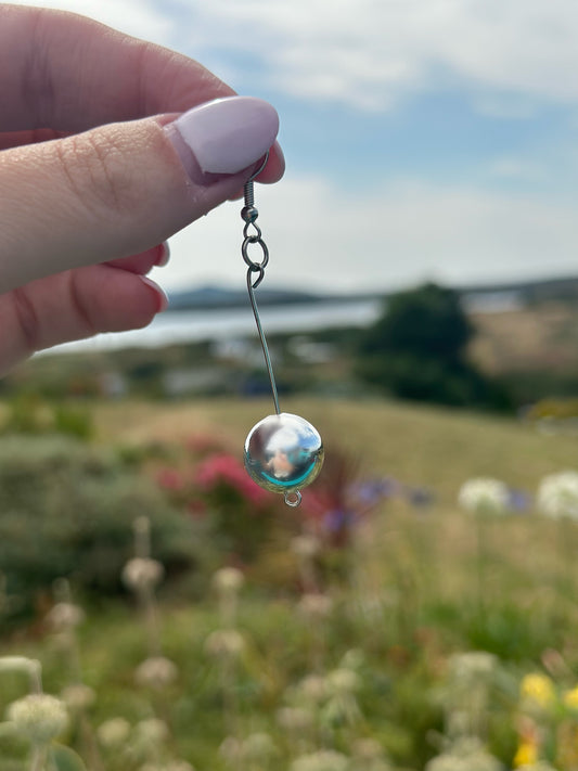 The Silver Drop Earrings