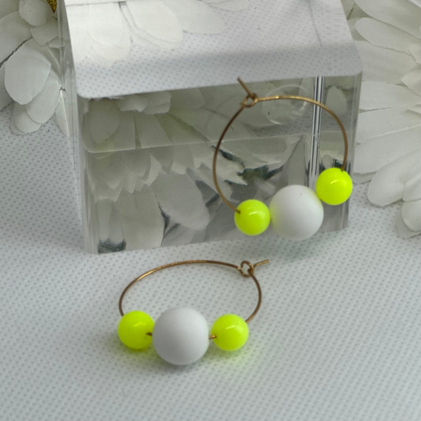 The Daisy Hoop Earrings