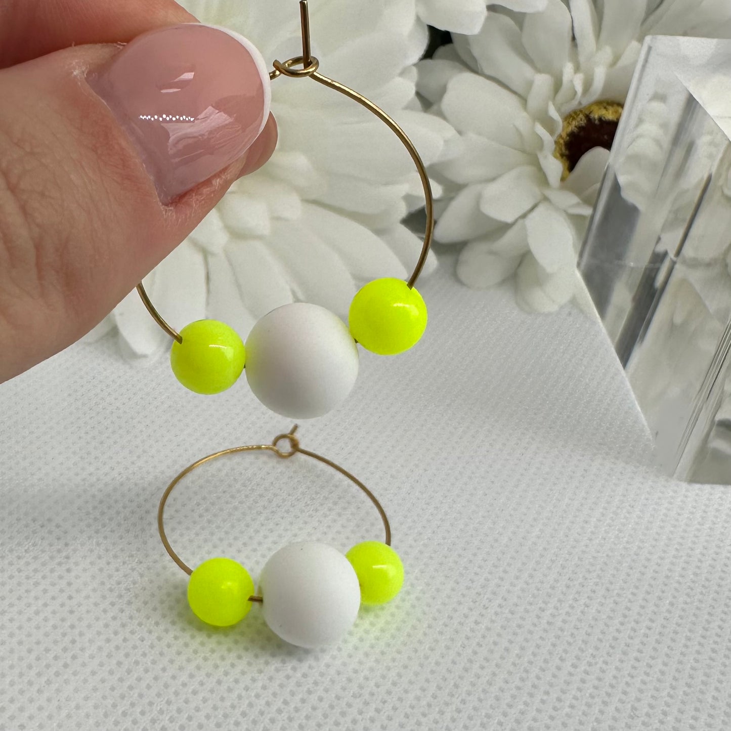 The Daisy Hoop Earrings