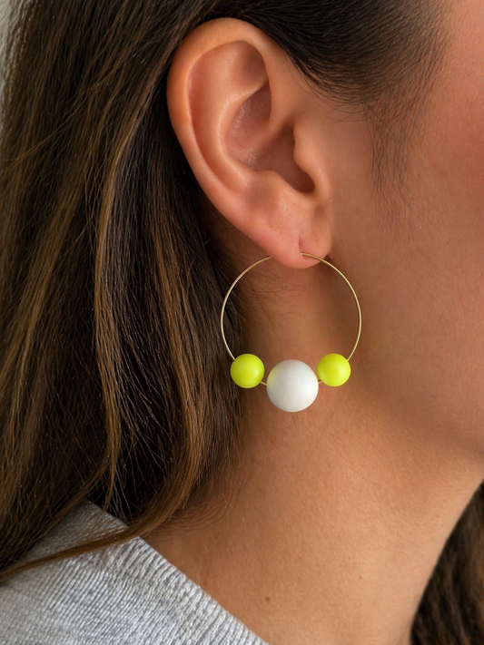 The Daisy Hoop Earrings